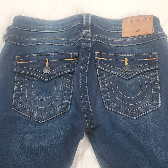 True Religion – Becca Mid Rise Bootcut Jeans Medium Rinse Jeans - Picture 2 of 6